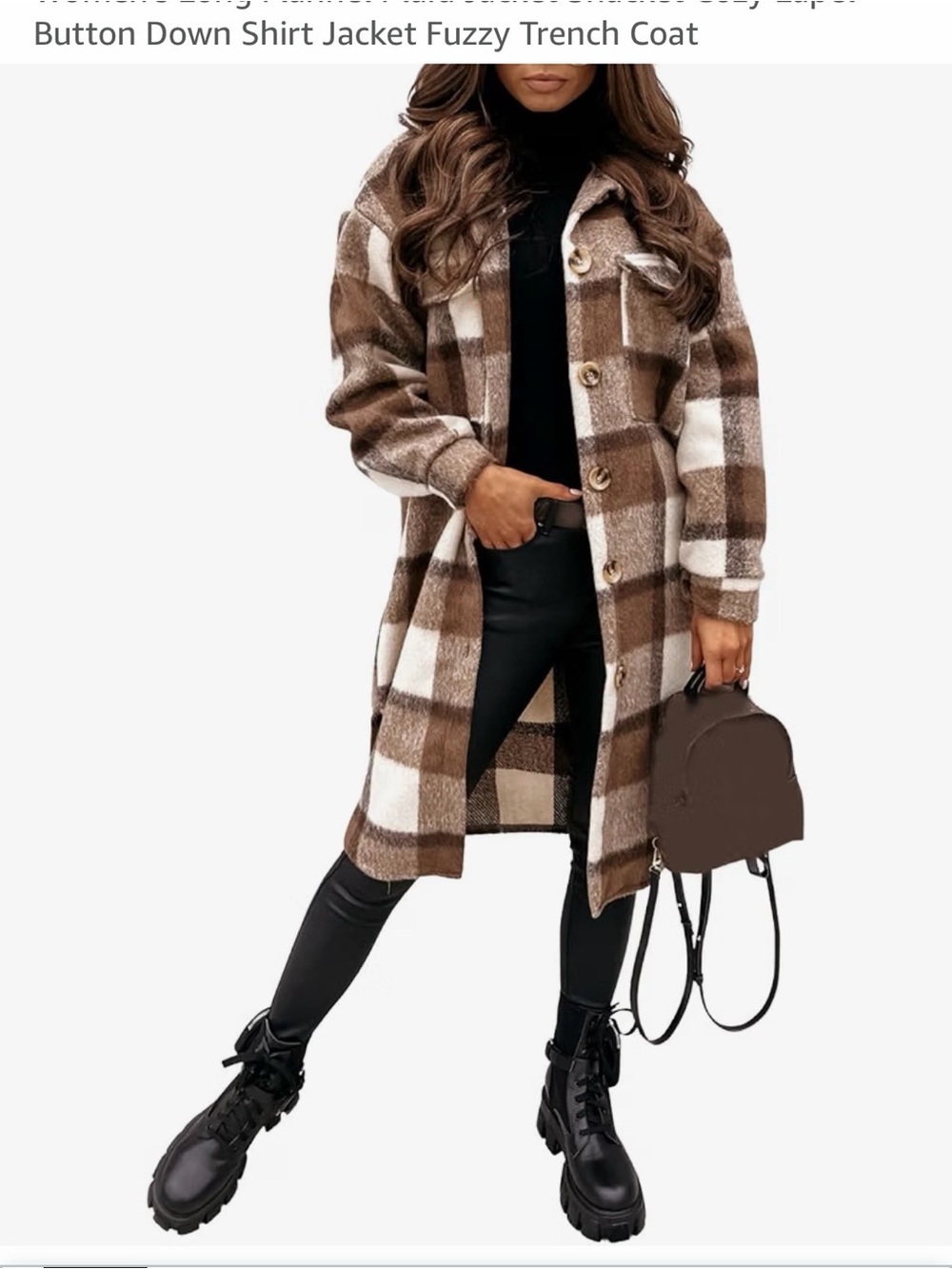 NWT! Women’s Long Flannel Plaid Jacket Shacket